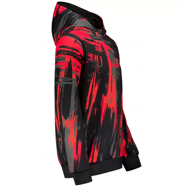  Premium-Sweatshirt für Herren ALTISPORT VOJ/ALM010MI01 SCHWARZ UND ROT 