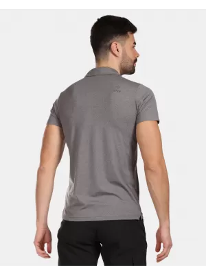 Herren-T-Shirt mit Kragen KILPI GIVRY-M VM0304KI SCHWARZ