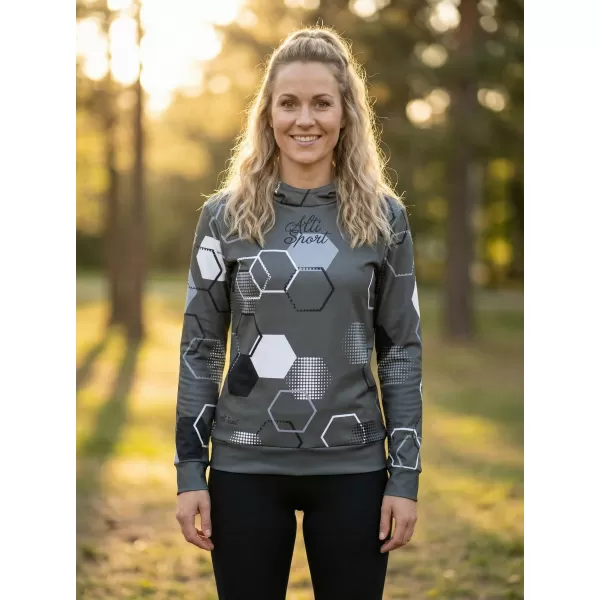  Hochwertiges Funktions-Sweatshirt für Damen ALTISPORT VOJ/ALW037MI01 GRAU 