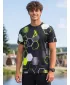 Funktionelles Premium-T-Shirt für Herren ALTISPORT VOJ/ALM037TR01 SCHWARZ UND GELB