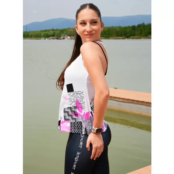  Hochwertiges Funktions-Tanktop für Damen ALTISPORT VOJ/ALW009TIL01 WEIß 