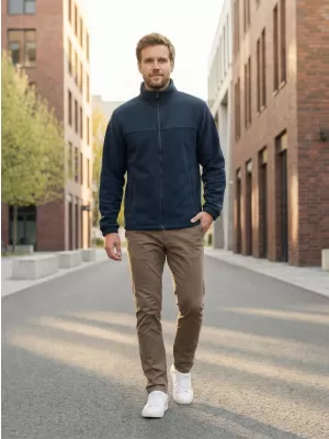 Fleece-Sweatshirt für Herren ALTISPORT NP/ALM105 NAVY BLAU