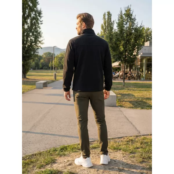  Fleece-Sweatshirt für Herren ALTISPORT NP/ALM105 SCHWARZ 