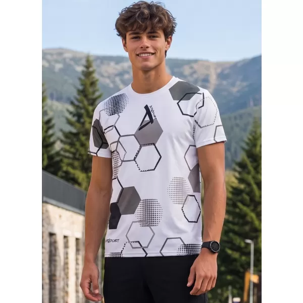  Funktionelles Premium-T-Shirt für Herren ALTISPORT VOJ/ALM037TR01 WEIß 