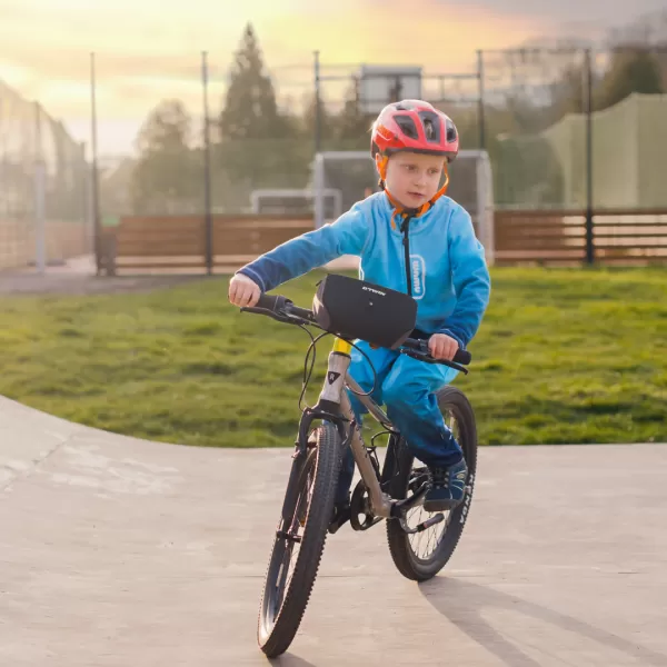  Fleece-Sweatshirt für Kinder WAMU MOZAIKA BLAU 