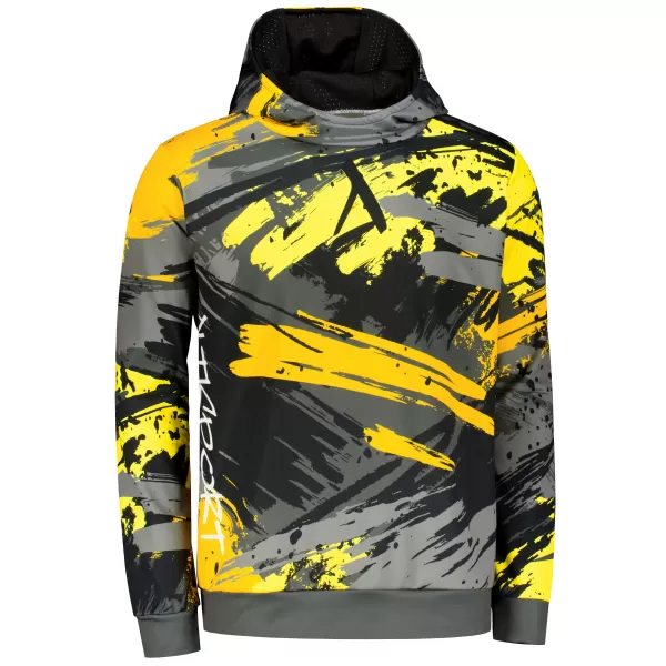  Premium-Sweatshirt für Herren ALTISPORT VOJ/ALM014MI01 SCHWARZ UND GELB 