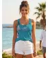 Hochwertiges Funktions-Tanktop für Damen ALTISPORT VOJ/ALW009TIL01 SMARAGD/HELLROSA