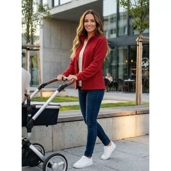  Fleece-Sweatshirt für Damen ALTISPORT NP/ALW405 MARLBORO-ROT 