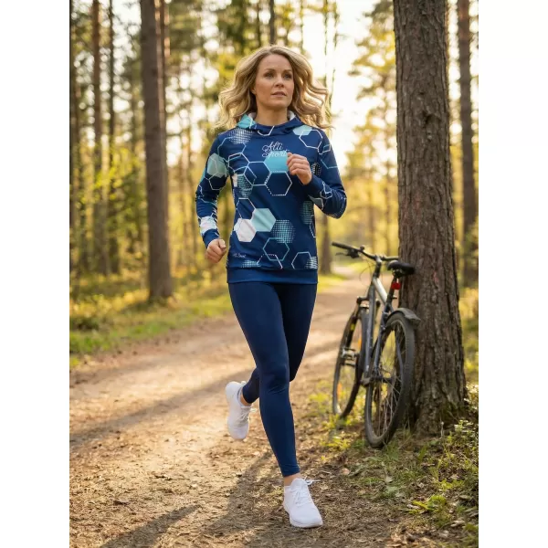  Hochwertiges Funktions-Sweatshirt für Damen ALTISPORT VOJ/ALW037MI01 NAVY BLAU 