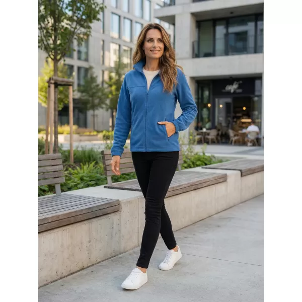  Fleece-Sweatshirt für Damen ALTISPORT NP/ALW405 AZURBLAU 