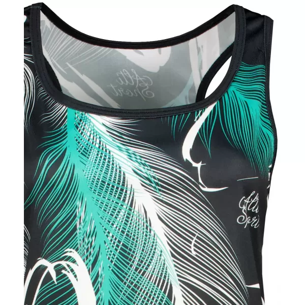  Hochwertiges Funktions-Westenkleid für Damen ALTISPORT VOJ/ALW001SAT01 SCHWARZ/TÜRKIS 
