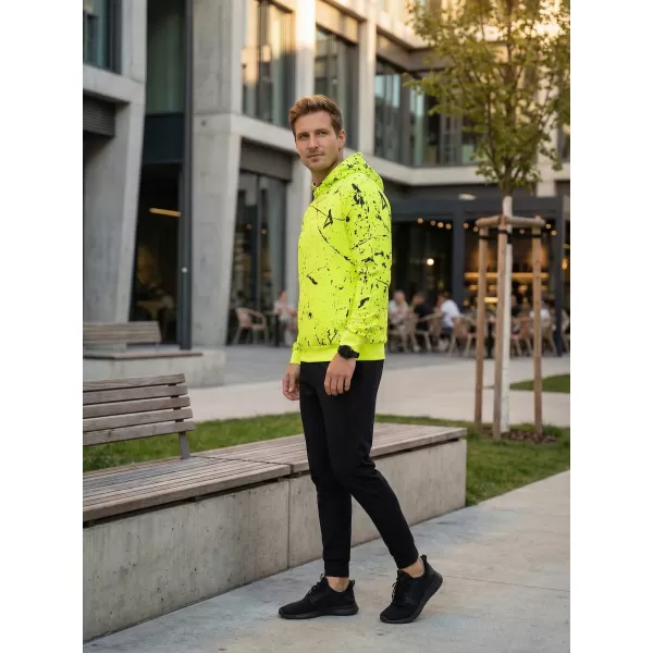  Hochwertiges Funktions-Sweatshirt für Herren ALTISPORT VOJ/ALM034MI01 NEON GELB 