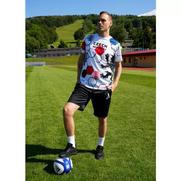 Hochwertiges Funktions-T-Shirt für Herren ALTISPORT x CZE VOJ/ALM036TR01 HEXA WEIß 