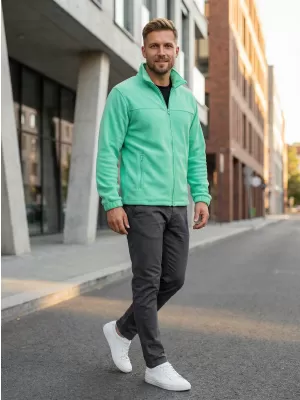 Fleece-Sweatshirt für Herren ALTISPORT NP/ALM105 MINZE