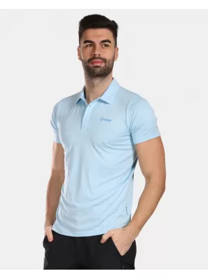 Herren-T-Shirt mit Kragen KILPI OLIVA-M VM0326KI HELLBLAU