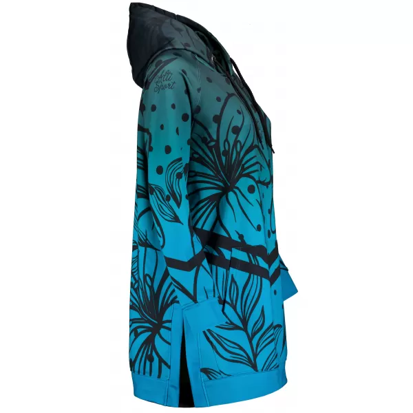  Hochwertiges Funktions-Sweatshirt für Damen ALTISPORT VOJ/ALW045MI03 SMARAGD/SCHWARZ 