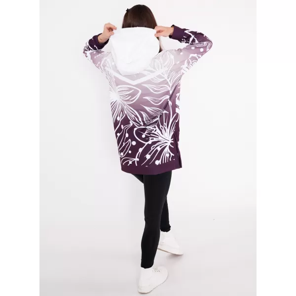  Hochwertiges Funktions-Sweatshirt für Damen ALTISPORT VOJ/ALW045MI03 LILA/WEIß 