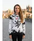 Hochwertiges Funktions-Sweatshirt für Damen ALTISPORT VOJ/ALW036MI01 ABSTRAKTION WEIß