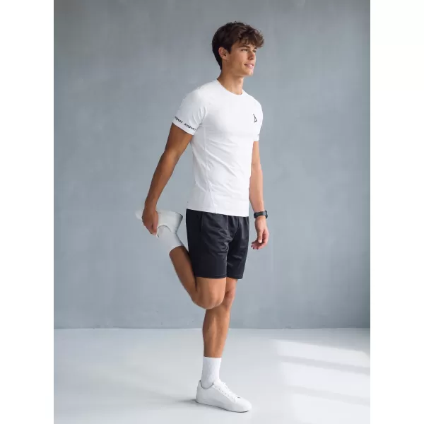  Hochwertiges Funktions-Kompressions-T-Shirt mit kurzen Ärmeln für Herren ALTISPORT VOJ/ALM000TR04 WEIß 