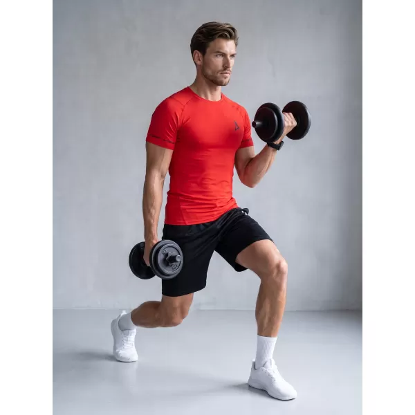  Hochwertiges Funktions-Kompressions-T-Shirt mit kurzen Ärmeln für Herren ALTISPORT VOJ/ALM000TR04 ROT 