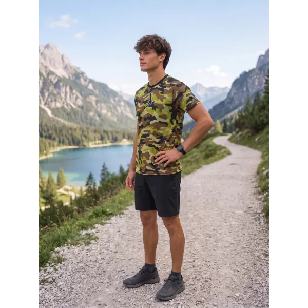 Funktionelles Premium-T-Shirt für Herren ALTISPORT VOJ/ALM038TR01 grüne Armee 