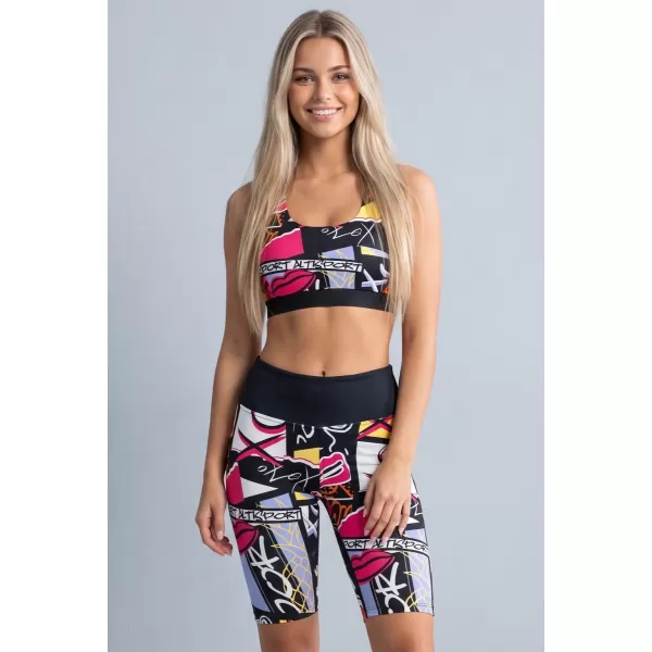  Hochwertige Damen-Funktionsleggings oberhalb des Knies ALTISPORT VOJ/ALW041LEG02 SCHWARZ 
