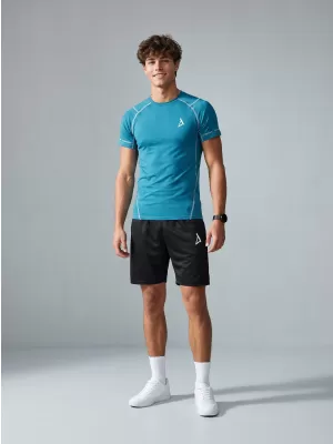 Hochwertiges Funktions-Kompressions-T-Shirt mit kurzen Ärmeln für Herren ALTISPORT VOJ/ALM000TR04 ROT