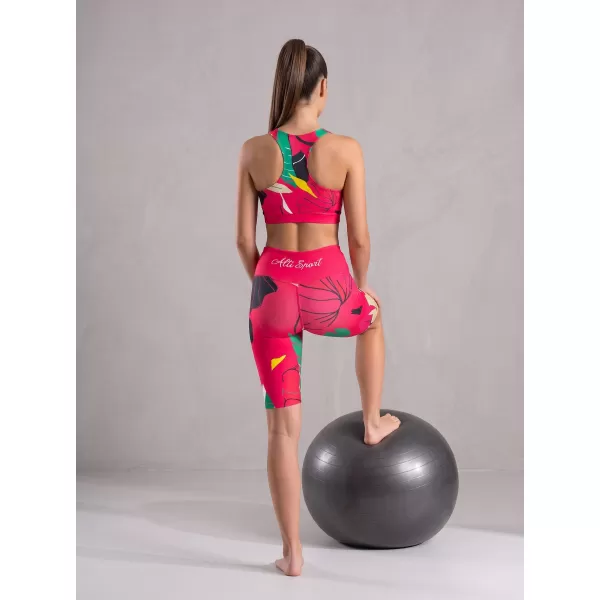 Hochwertige Damen-Funktionsleggings oberhalb des Knies ALTISPORT VOJ/ALW042LEG02 ROSA 