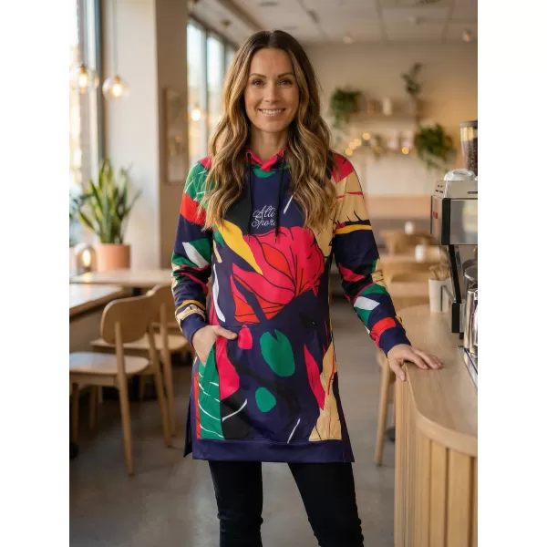  Hochwertiges Funktions-Sweatshirt für Damen ALTISPORT VOJ/ALW042MI03 DUNKELBLAU 