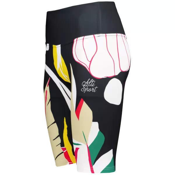  Hochwertige Damen-Funktionsleggings oberhalb des Knies ALTISPORT VOJ/ALW042LEG02 SCHWARZ 