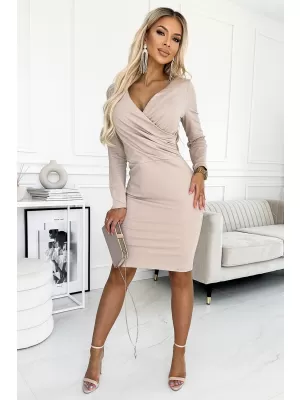 Kleid NUMOCO A398-3 BEIGE