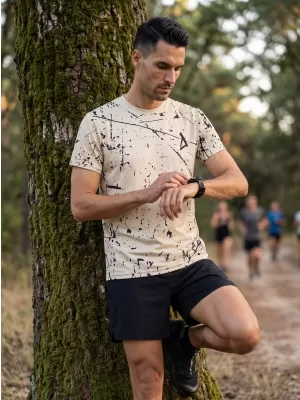 Funktionelles Premium-T-Shirt für Herren ALTISPORT VOJ/ALM034TR01 BRAUN