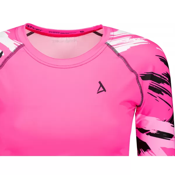  Hochwertiges Funktions-Crop-Top mit langen Ärmeln für Damen ALTISPORT VOJ/ALW039TR04 FLUO-ROSA 