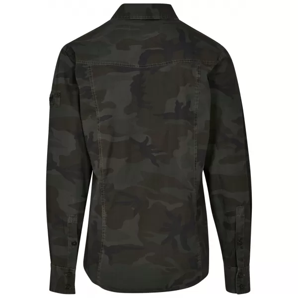  Hemd BRANDIT SLIM WORKER BD4005 OLIVE CAMO 