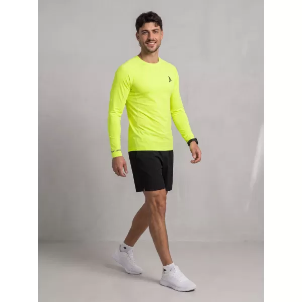  Hochwertiges funktionelles Kompressions-T-Shirt für Herren ALTISPORT VOJ/ALM000TR03 NEON GELB 