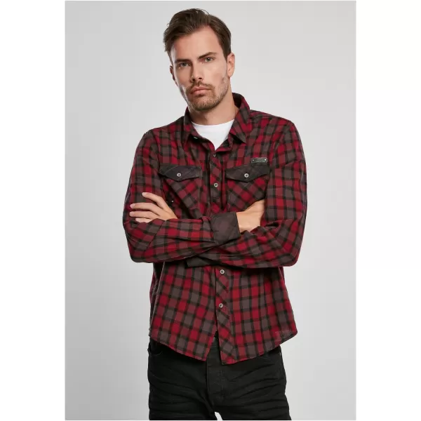  Hemd BRANDIT DUNCAN CHECKED BD4016 ROT/BRAUN 