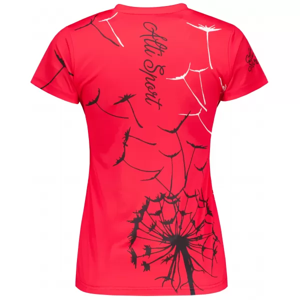  Hochwertiges Funktions-T-Shirt für Damen ALTISPORT VOJ/ALW035TR01 SCHWARZ ROSA 