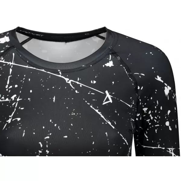  Hochwertiges Funktions-Crop-Top mit langen Ärmeln für Damen ALTISPORT VOJ/ALW034TR04 SCHWARZ 
