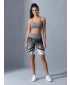 Hochwertige Damen-Funktionsleggings oberhalb des Knies ALTISPORT VOJ/ALW045LEG02 SCHWARZ UND WEIß