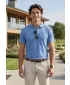 Herren-T-Shirt mit Kragen ALTISPORT NoPrint NP/ALM302 HIMMELBLAU