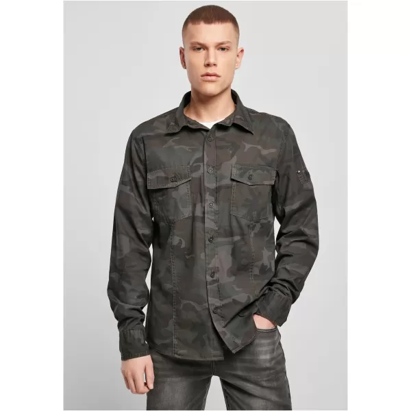  Hemd BRANDIT SLIM WORKER BD4005 OLIVE CAMO 