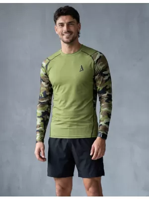 Funktionelle Kompression von Männern t -Shirt Premium ALTISPORT VOJ/ALM038TR03 GRÜN/KHAKI