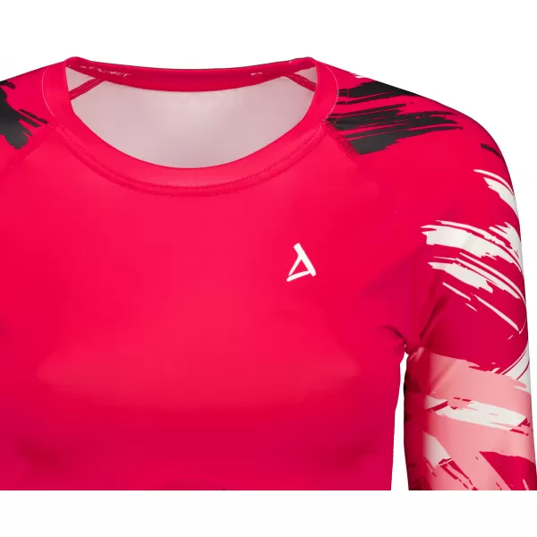  Hochwertiges Funktions-Crop-Top mit langen Ärmeln für Damen ALTISPORT VOJ/ALW039TR04 VIVA MAGENTA 