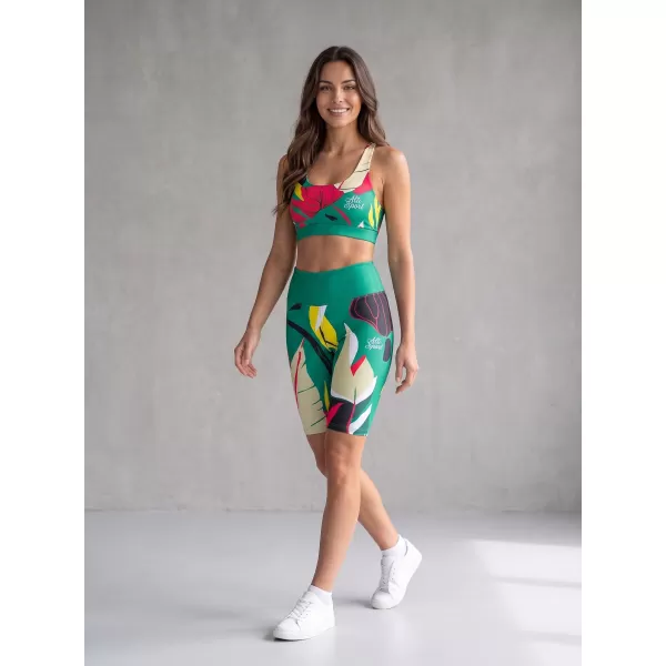  Hochwertige Damen-Funktionsleggings oberhalb des Knies ALTISPORT VOJ/ALW042LEG02 GRÜN 