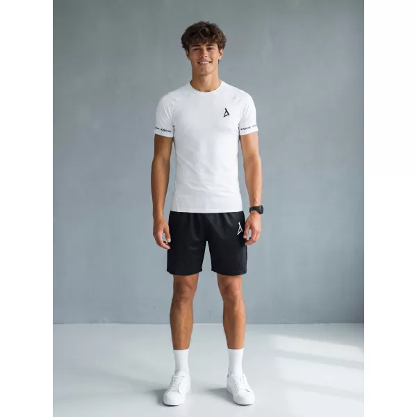  Hochwertiges Funktions-Kompressions-T-Shirt mit kurzen Ärmeln für Herren ALTISPORT VOJ/ALM000TR04 WEIß 