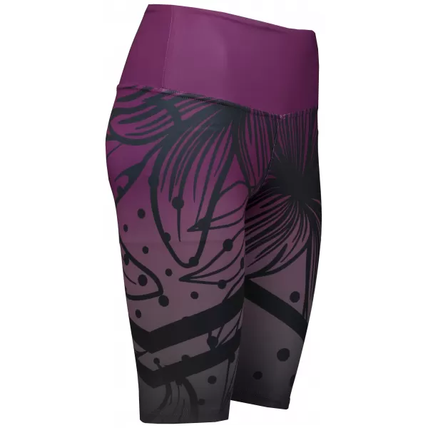  Hochwertige Damen-Funktionsleggings oberhalb des Knies ALTISPORT VOJ/ALW045LEG02 LILA/SCHWARZ 