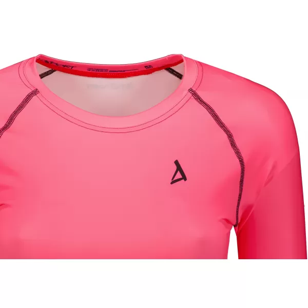  Hochwertiges Funktions-Crop-Top mit langen Ärmeln für Damen ALTISPORT VOJ/ALW000TR04 FLUO-ROSA 