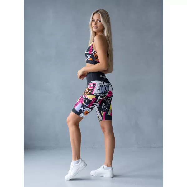  Hochwertige Damen-Funktionsleggings oberhalb des Knies ALTISPORT VOJ/ALW041LEG02 SCHWARZ 