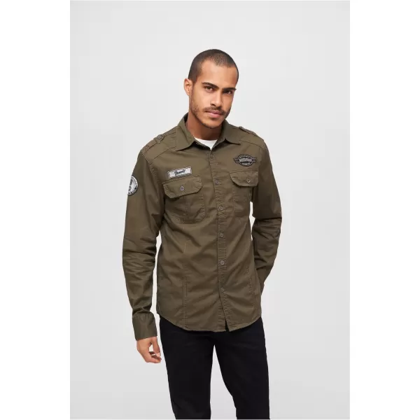 Hemd BRANDIT LUIS VINTAGE BD4023 OLIVE 