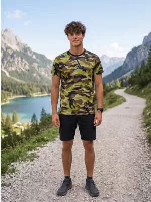 Funktionelles Premium-T-Shirt für Herren ALTISPORT VOJ/ALM038TR01 grüne Armee